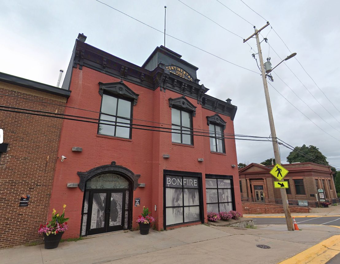 The historic Continental Fire Co. building, now Bonfire, in downtown Houghton
